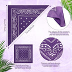 100 Pack Bandanas Unisex Paisley Bandanas Bulk Multi Purpose Cowboy Head Wrap - Image 4