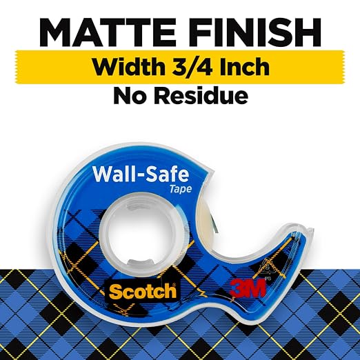 Scotch Wall-Safe Tape, 1 Dispenser Roll, Removable Wall Safe Tape, - Image 2