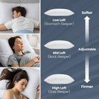 Utopia Bedding Shredded Memory Foam Pillows, Cooling Adjustable Bed Pillows - Image 5