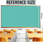 Inkspire Light Turquoise Bulletin Board Paper Roll, 14.8FTx47IN Large Reusable - Image 2