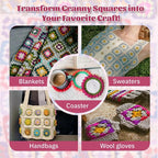 SGIBYN Granny Squares Crochet Kit - Image 7