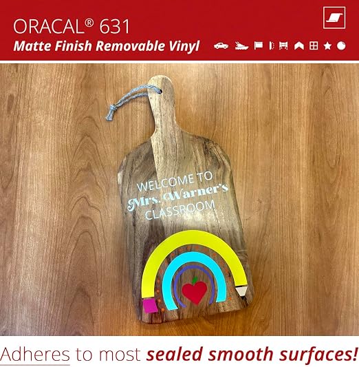 ORACAL 631 Matte Black Vinyl Durable Roll Easy to Weed Permanent Adhesive Craft - Image 5