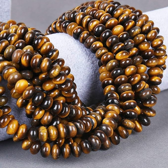 ICAI Beads 5x8mm Natural Beads Rondelle Spacer Loose Beads - Image 5