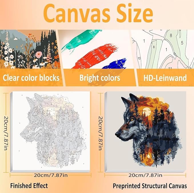 3 Pack Framed Paint by Numbers for Adult - Image 3