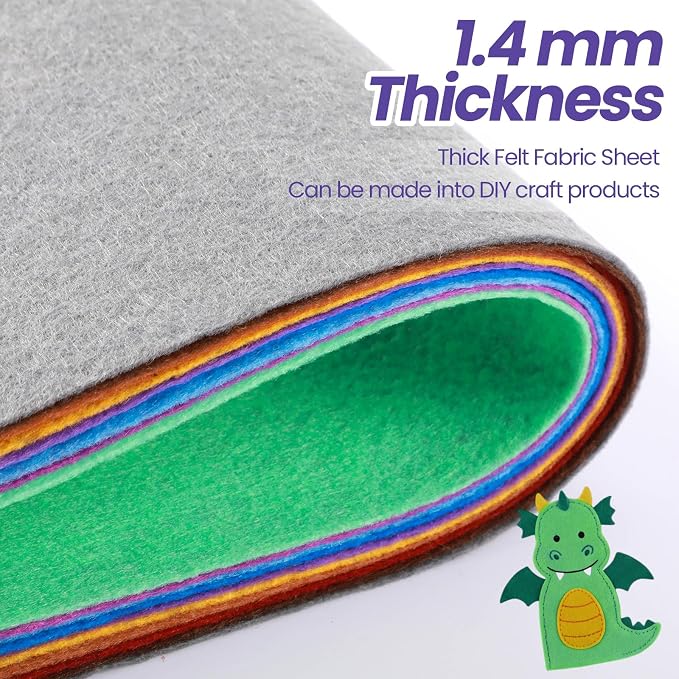 Peryiter 150 Pcs Fall Felt Sheets Bulk - Image 6