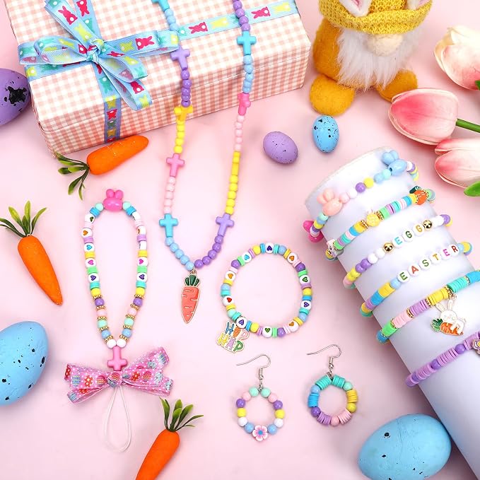 UPINS 2100+ Easter Beads for DIY Bracelet Making Jewelry Crafts Keychains | - Image 4