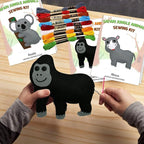CiyvoLyeen Kids Sewing Kit Crafts – DIY Safari Jungle Animals Felt Plush - Image 7