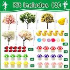 114 Pcs Miniature Fairy Garden Accessories Kit Resin Elves Animal Figurines - Image 4