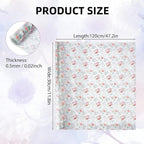 Printed TPU Jelly Faux Leather Fabrics, 11.8 x 47.2 Inch Clear TPU Vinyl Sheets - Image 2