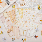 BESARME 480 Pcs Floral Scrapbook Paper Junk Journal Stickers Supplies 6 Spring - Image 7