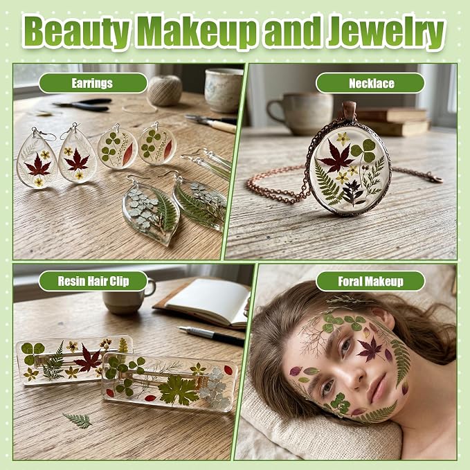 140+ Pcs Dried Flowers Leaves for Crafts, Dried Pressed Flowers for Resin Molds - Image 7