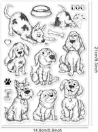 GLOBLELAND Cartton Dogs Clear Stamps - Image 6