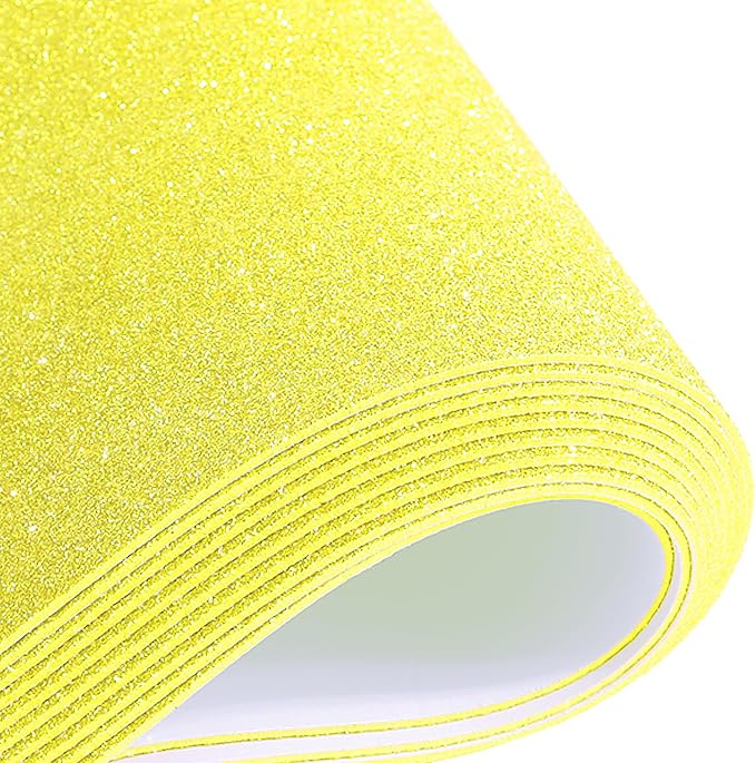 10 Sheets Glitter Cardstock Paper Self-adhesive Backs 30 X 20cm A4 Paper by Mluchee