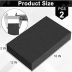 ToLanbbt Polyurethane Foam Sheets, 2P 16 x 12 x 2 Inch Cuttable Tool Box Case - Image 2