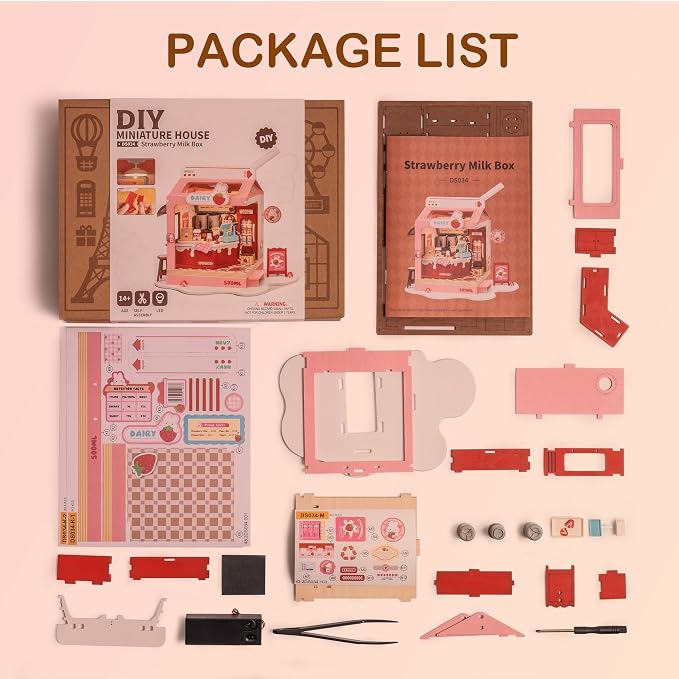 DIY Mini House Building Miniature Kit Milkbox, Miniverse Lifestyle Bookshelf - Image 7