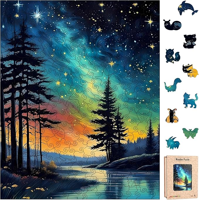 Wooden Puzzles for Adults, Unique Animal Shaped Wooden Jigsaw Puzzles for Adults by Unknown