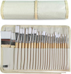 Paint Brushes Set of 24 Pieces Wooden Handles Brushes by KEVINSASACRAFTS