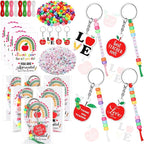 Suncalla 984 Pcs 24 Set Teacher Keychain Making Kit Teacher Charm Gifts | DIY by Unknown
