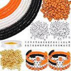 Ferreve 4200 Pcs Basketball 12 Strands Clay Beads Bracelet Making Kit, 100 by Ferreve