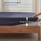 BEDLORE Waterproof Mattress Protector, Cal King Size Mattress Pad - Image 4