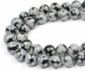 MJDCB Snowflake Obsidian Beads Round Natural Stone Beads by MJDCB