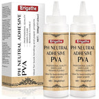 250g Book Glue, Neutral PH PVA Adhesive, All-Purpose, Dries Clear and Remains by Erigathe