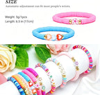 Friendship Bracelets for Girls, 10-Piece Cute Preppy Beaded Bracelet Set for - Image 8