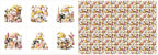 Cotton Fabric Panel – Single Continuous Patchwork Gnome Sewing Panel by FabricsTown