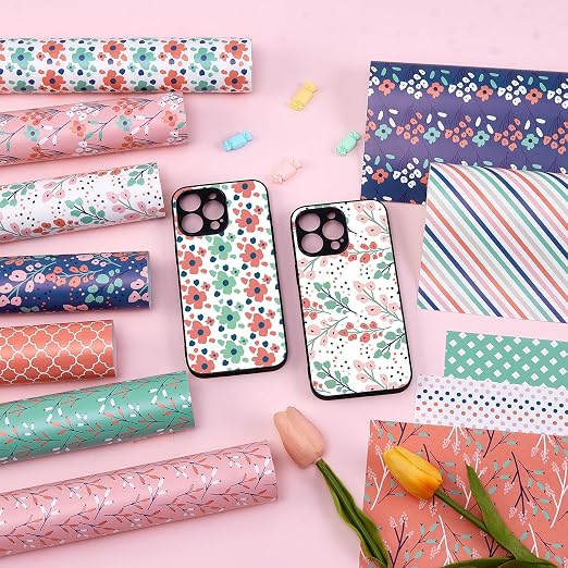 Tintnut Floral Permanent Vinyl 12 Sheets 12x10in Self Adhesive Vinyl | Boho - Image 7