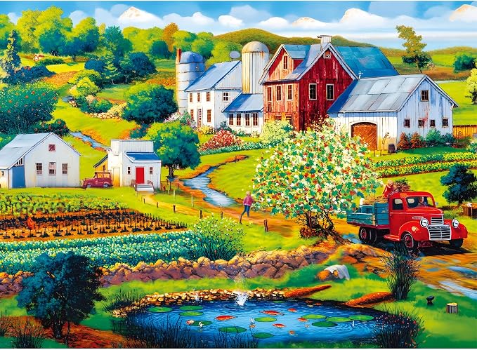 500 Pieces Puzzle for Adults, Country Farm Life Puzzle, Recycled Cardboard by Maiqufa