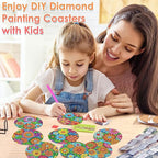 ijbnhd 8 Pcs Flowers Diamond Art Coasters - Image 4