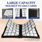 Card Binder – 1024 Capacity, Zippered Trading Card Holder - Image 3