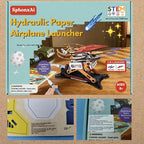 DIY 2in1 Hydraulic Paper Airplanes & Darts Launcher Stem Toys - Image 7