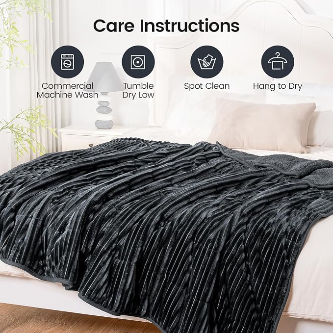 Sherpa Fleece Weighted Blanket - Image 6