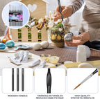 11 Pcs Detail Paint Brushes - Image 4