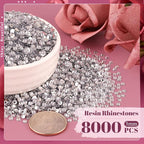 8000PCS 3mm Resin Rhinestones Bulk - Image 2