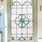 OHTMERU 3D Stained Glass Window Privacy Film, Heat Control UV Blocking Static by OHTMERU