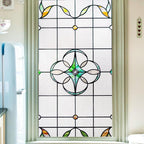 OHTMERU 3D Stained Glass Window Privacy Film, Heat Control UV Blocking Static by OHTMERU