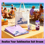 Joyclub 5 PCS Unisex Sublimation Blanks Bulk Polyester T Shirts - Image 7
