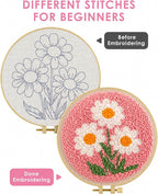 TCDZMYGS Flower Punch Needle Kits, Daisy Punch Needle Kits - Image 3