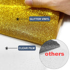 Gold Glitter Heat Transfer Vinyl 12" x 5 ft HTV - Image 4