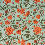 E-Tailor® Hand-Block Printed Pre-Cut Cotton Fabric Ideal - Image 2