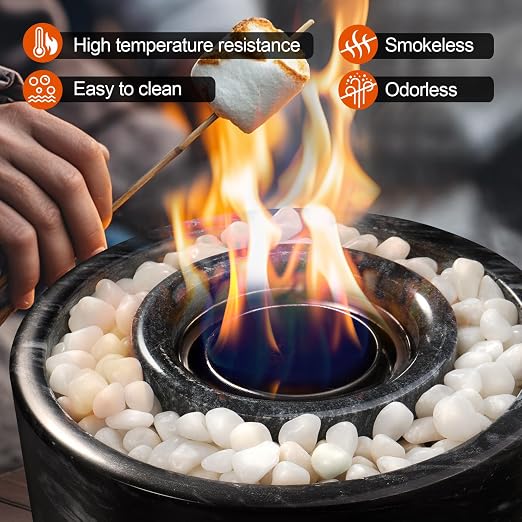 2.2 lb Natural Polished White Pebbles, 1/2 Inch Decorative White Rocks - Image 4