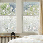 rabbitgoo Window Privacy Film, Stained Glass Cling, Tulip 35.4" x 78.7" | - Image 2