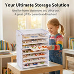 8-Tier Puzzle Organizer Rack, Wooden Puzzle Storage Holder - Image 5