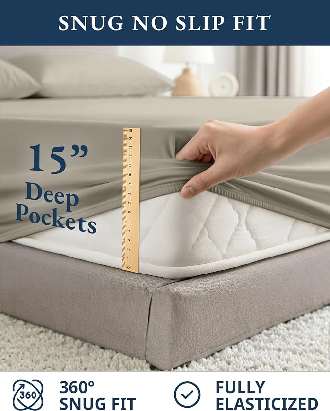 LANE LINEN RV Queen Sheets Set - Image 7