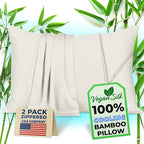 Pillow Cases - 100% Viscose Derived from Bamboo - Cooling Pillowcase - Standard by VeganSilk