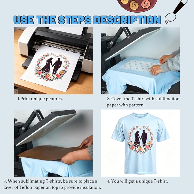Joyclub 5 PCS Unisex Sublimation Blanks Bulk Polyester T Shirts - Image 6