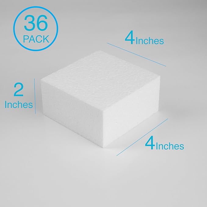 Silverlake 4x4x2 Craft Foam for Styrofoam Block Projects - Image 3