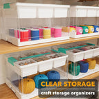 SpaceAid Craft Organizers and Storage - 24 QT Plastic Box Art Supply Storage - Image 4